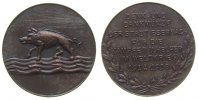 erster Weltkrieg Medaille Bronze Eberbach, für die Kämpfer und Helfer im Weltkrieg 1914-1918, Wappen / Schrift im Kranz, ca. 37,5 MM, kleine Randstöße, fe -