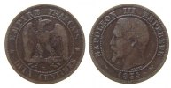 Frankreich 2 Centime Br Napoleon III, W (Lille) -