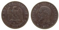 Frankreich 5 Centimes Br Napoleon III, W (Lille), Anker -