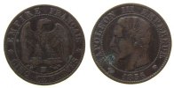 Frankreich 5 Centimes Br Napoleon III, MA (Marseille) -