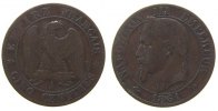 Frankreich 5 Centimes Br Napoleon III, A (Paris) -