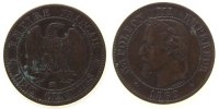 Frankreich 2 Centimes Br Napoleon III, BB (Strasbourg) -