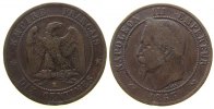 Frankreich 10 Centimes Br Napoleon III, K (Bordeaux) -