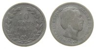 Niederlande 10 Cents Ag Wilhelm III, Schulman 662 -