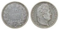 Frankreich 50 Centimes Ag Louis Philippe I, A (Paris), kleiner Randstoß -