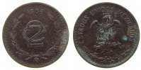 Mexiko 2 Centavos Br Adler, etwas Grünspan -