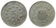 USA 5 Cents KN Shield Nickel -