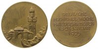 Städte Medaille Bronze Friedberg (Hessen) - Deutsche Hochschulwoche, Burg / Mehrzeiler, ca. 33,2 MM -