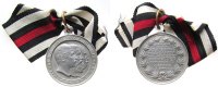 Städte tragbare Medaille Aluminium Cassel - 25.jährige Wiederkehr der glorreichen Siegestage von 1870/71, die Büsten der drei Kaiser nach rechts / Mehrze -