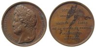 Frankreich Medaille Bronze Louis Philippe I. (1830-1848) - Departement Cote d'or, Büste nach links / Mehrzeiler, v. Depaulis, kleine Randstöße, etw -
