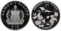 West Samoa 10 Tala Ag Orchideen -