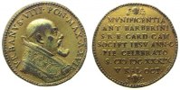 Vatikan Medaille Bronze vergoldet Urban VIII (1623-44) - auf die 1. Säkularfeier des Jesuitenordensund seinen Förderer Kardinal Antonio Barberini -
