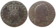Frankreich 1/2 Sol au Buste Enfantin Ku Louis XV, AA (Metz) -