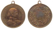 Niederlande tragbare Medaille Bronze vergoldet Wilhelina - Königin der Niederlande - Netherlands, ca. 22,5 MM, Fleck -