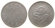 China 50 Cents 1911-15 Ag Yunnan, 4 Kreise unter der Perle ss