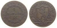 Schweiz Kantone 1 Batzen Billon Appenzell, DT 158b -