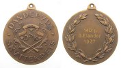 Schweden tragbare Medaille Bronze Schützenverein Danderyds DSK, 140 P. G. Elander 1937, ca. 31 MM -