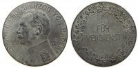 vor 1914 Verdienstmedaille Zinn Friedrich II. (1907-1918) Baden - für Verdienst, Büste nach links / Schrift im Kranz, ca. 38,5 MM, entfernter Henkel -