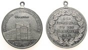 München tragbare Medaille Zink München - Sommerfest des Pensionsvereins, der Mitglieder des Theaters am Gärtnerplatz, Theatergebäude / Mehrzeiler im Kranz -