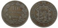 Luxemburg 10 Centimes Br Willem III -