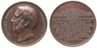 Frankreich Medaille Bronze Christofle Charles Henry ( 1805-1863) - auf seinen Tod, Hersteller von Silberwaren, Büste nach links / Mehrzeiler, v. bar -