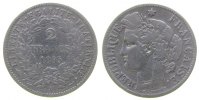 Frankreich 2 Francs Ag Ceres, A (Paris) -