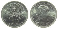 Portugal 50 Centavos KN Wappen -