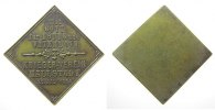 Städte Plakette Bronze Hallstadt - Kriegerverein, Mit Gott für König und Vaterland, ca. 30,5 MM, einseitig -