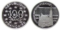 Frankreich 100 Francs / 15 Ag Stephansdom in Wien -