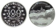 Frankreich 100 Francs / 15 Ag Wenzelsmauer Luxemburg -