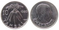 Malawi 10 Tambala 1989 Ni-St Maisbündel unz