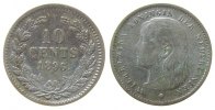 Niederlande 10 Cents Ag Wilhelmina I, Schulman 880 -
