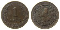 Niederlande 1 Cent Br Wilhelm III, Schulman 698 -