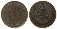 Niederlande 2 1/2 Cents Br Wilhelm III -