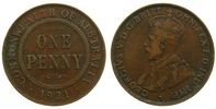Australien 1 Penny 1921 Br Georg V ss-