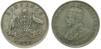 Australien 6 Pence Ag Georg V -
