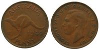 Australien 1 Penny 1944 Br Georg VI, Melbourne ss