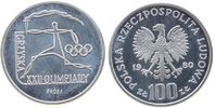 Polen 100 Zlotych Ag Olympiade - Probe -