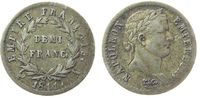 Frankreich 1/2 Franc Ag Napoleon Empereur, A (Paris), justiert -