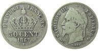 Frankreich 50 Centimes Ag Napoleon III, K (Bordeaux) -