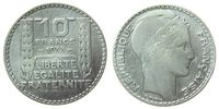 Frankreich 10 Francs Ag Turin, berieben -
