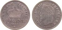 Frankreich 20 Centimes Ag Napoleon III, BB (Strasbourg) -