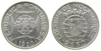 Mosambik 2 1/2 Escudos Ag Schön 12 -
