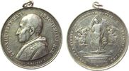 Vatikan tragbare Medaille Silber Leo XIII (1878-1903) - auf das Heilige Jahr, Büste nach links / Jesus flankiert von zwei Engeln, v. Giorgi, ca. 31 MM, ca -