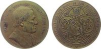 Vatikan Medaille Bronze Pius IX (1846-1876) - auf sein 50jähriges Bischofsjubiläum, Büste nach rechts / Wappen im Vierpass, v. Ch.Wiener, ca. 37, -