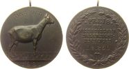 Tiere tragbare Preismedaille Bronze Dauborn (Hessen) - Ziegenzuchtverband, Ziege nach rechts / Mehrzeiler im Kranz, Da.250 (vertieft), ca. 39,5 MM, kleiner R -
