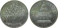 Frankreich 100 Francs Ag Pantheon, Patina -