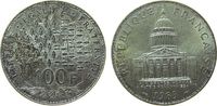 Frankreich 100 Francs Ag Pantheon, Patina -