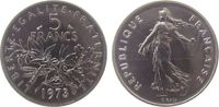 Frankreich 5 Francs Ni Semeuse, FDC -