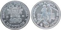 Portugal 100 Escudos Ag Fußball WM Mexiko -